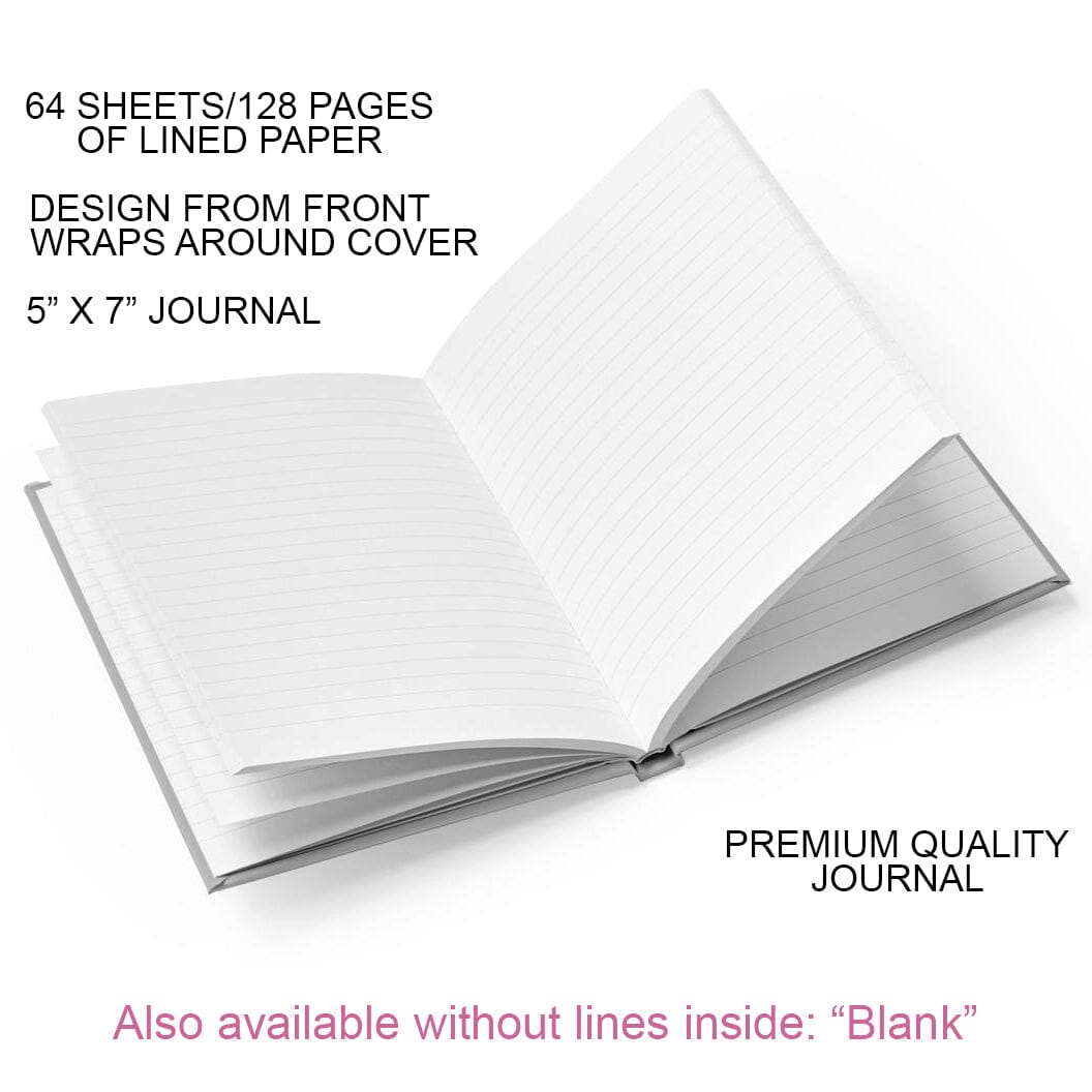 Journals, recipe books, and sketchbooks at Artistically Invited are available with the inside choices of Ruled Line Paper or Blank Paper.