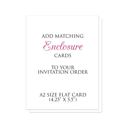 A2-size Enclosure Cards to match your Invitation Order (4.25" x 5.5") - Artistically Invited