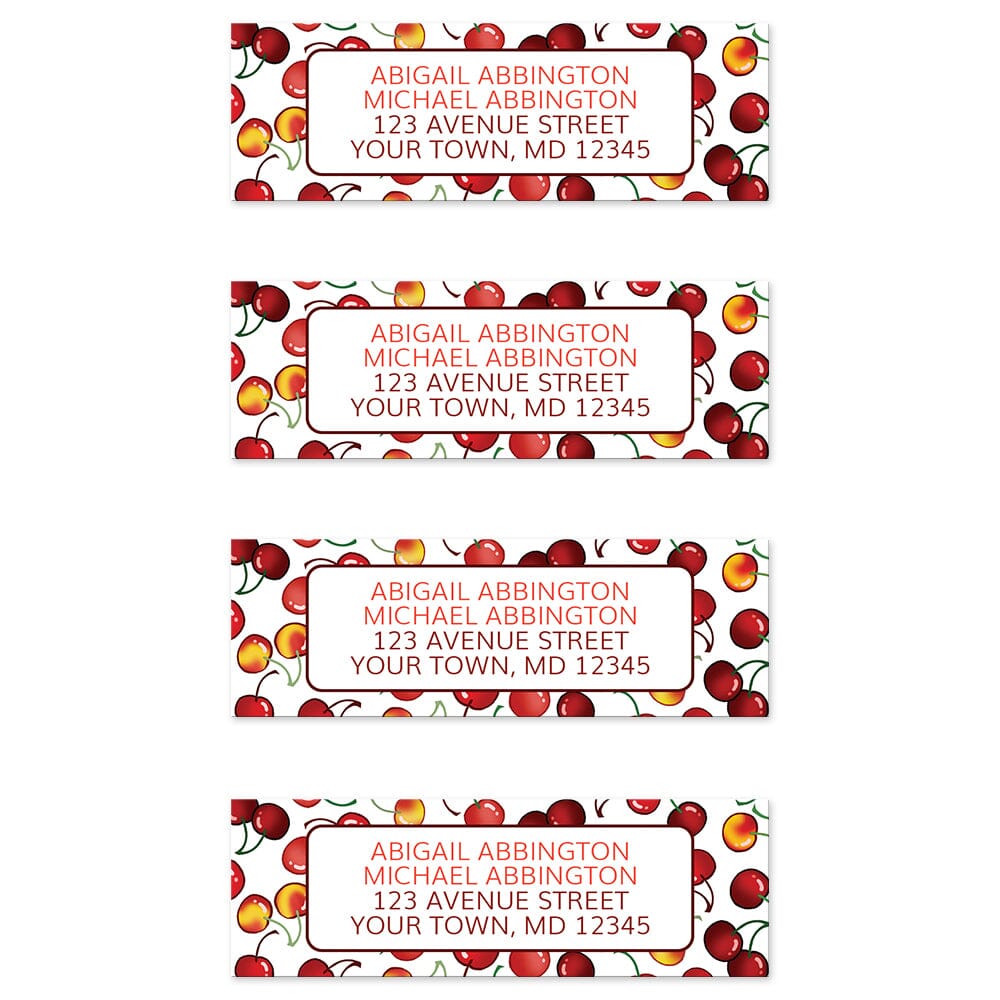 Cherries Address Labels at Artistically Invited.