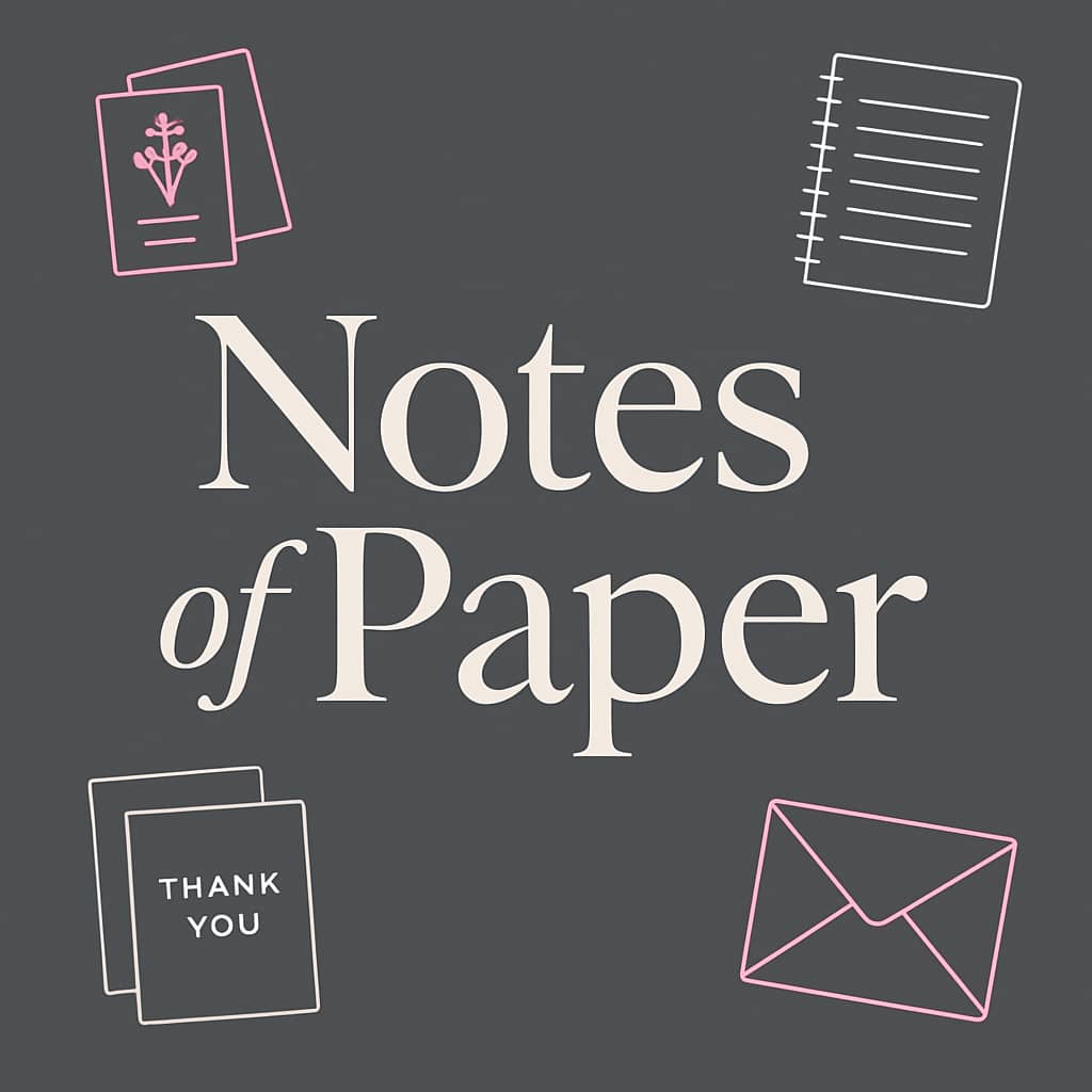 Notes of Paper blog image for Artistically Invited