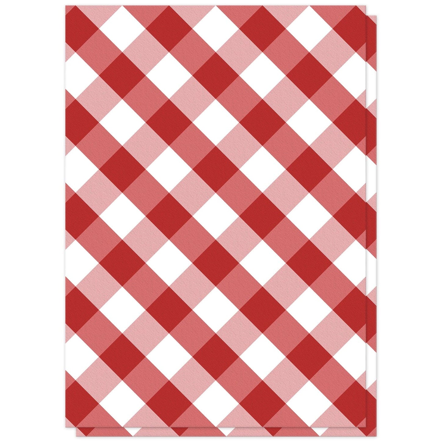 Red Gingham I Do BBQ Reception Only Invitations (back side) at Artistically Invited.