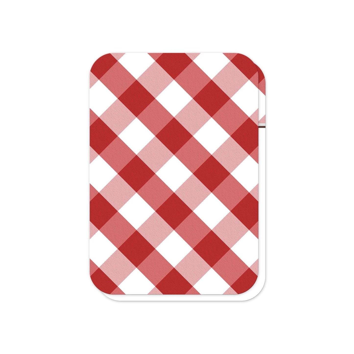 Red Gingham I Do BBQ RSVP Cards (back side with rounded corners) at Artistically Invited.