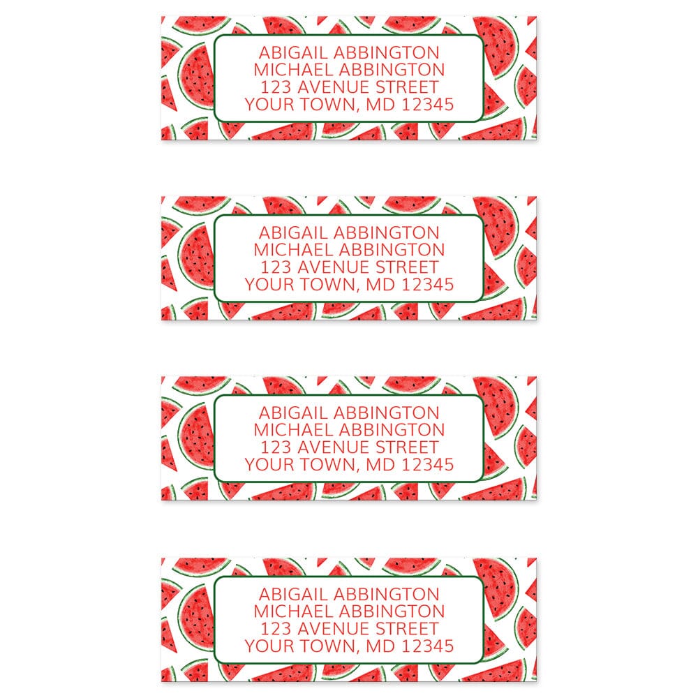 Watermelon Slices Address Labels at Artistically Invited.