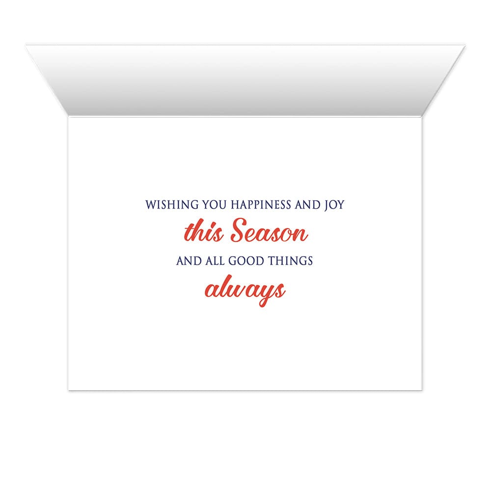 Winter Snowman Happy Holidays Christmas Cards