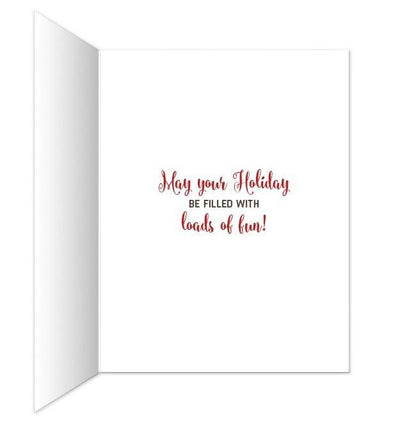 Funny Tipsy Reindeer Merry Christmas Christmas Cards - Artistically Invited