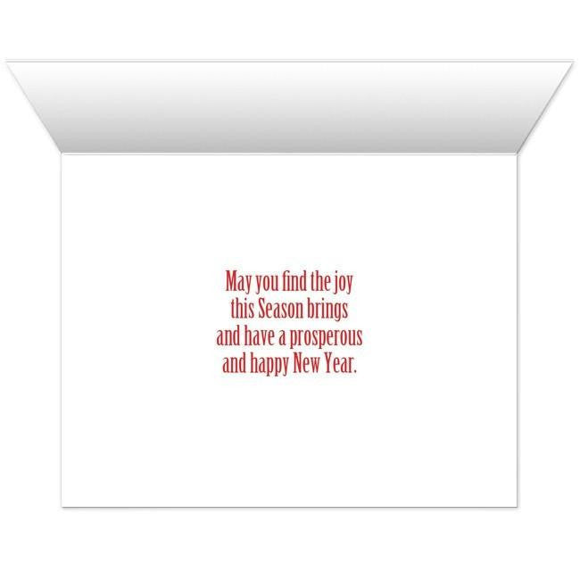 Red Holiday Bird Season's Greetings Christmas Cards - Artistically Invited