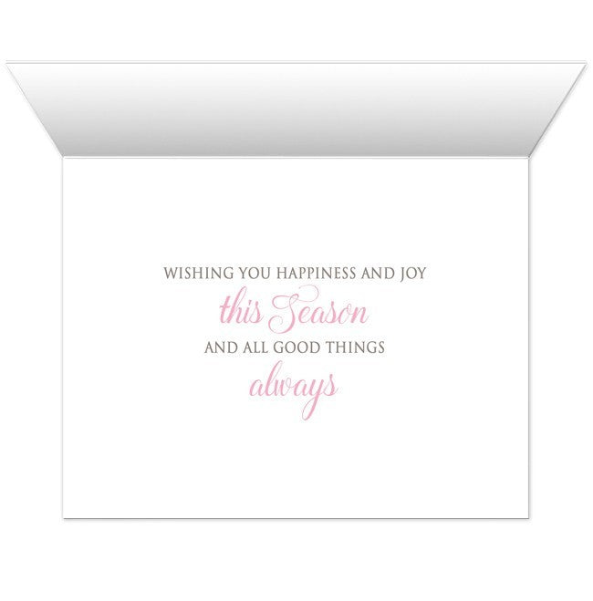 Rustic Winter Wood Pink Snowflake Holiday Cards - Artistically Invited