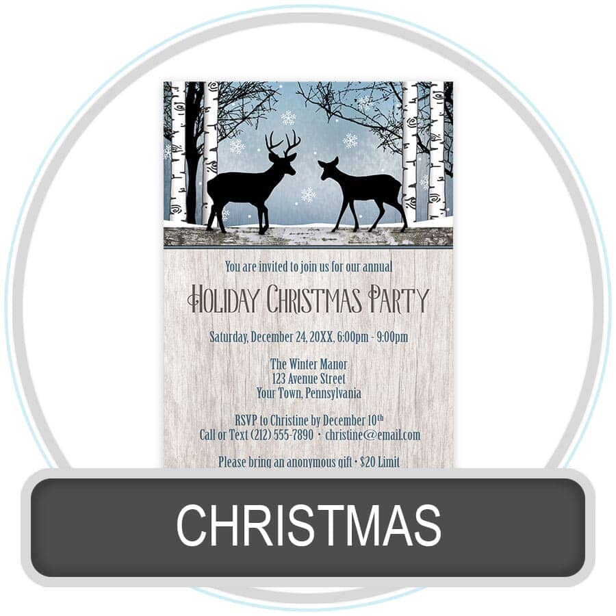 Christmas Invitations online at Artistically Invited
