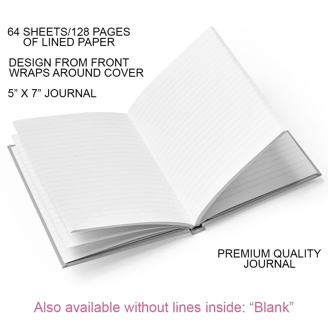 Journals, recipe books, and sketchbooks at Artistically Invited are available with the inside choices of Ruled Line Paper or Blank Paper. 