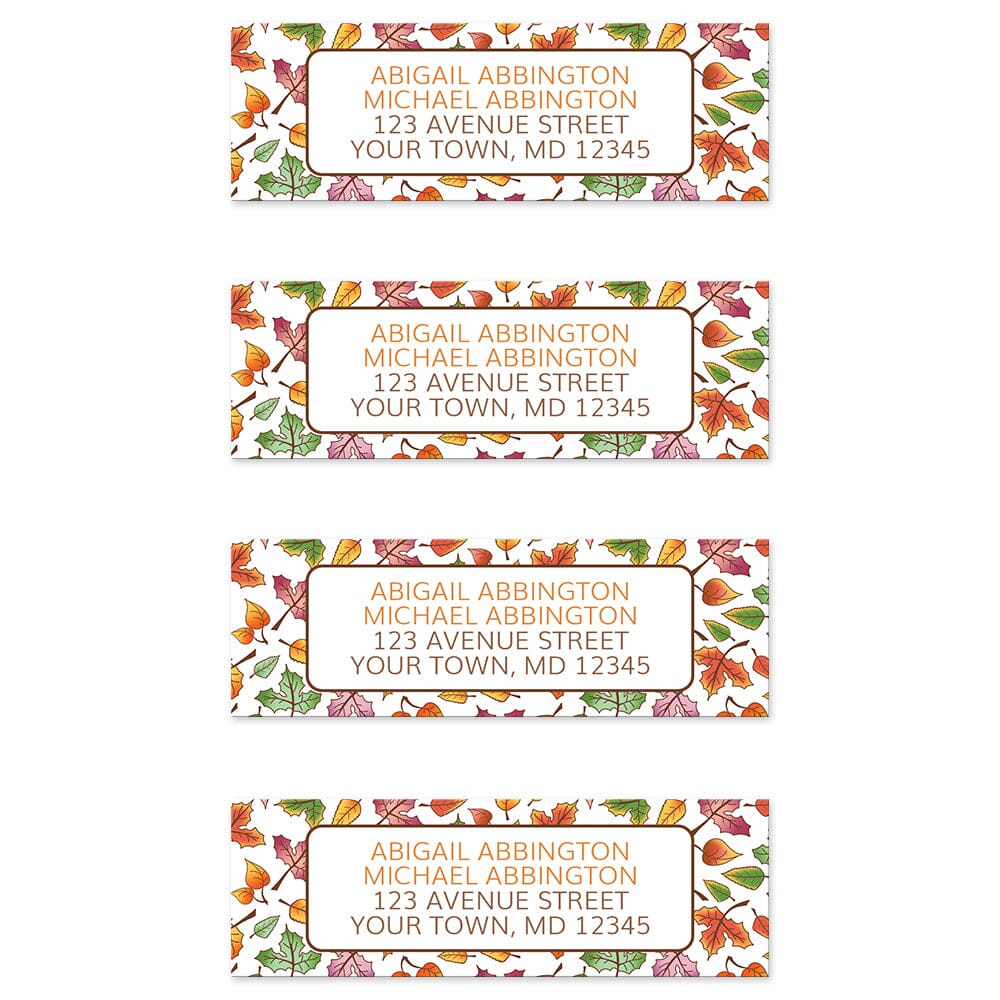 Changing Leaves Fall Address Labels (4 labels per sheet) at Artistically Invited.