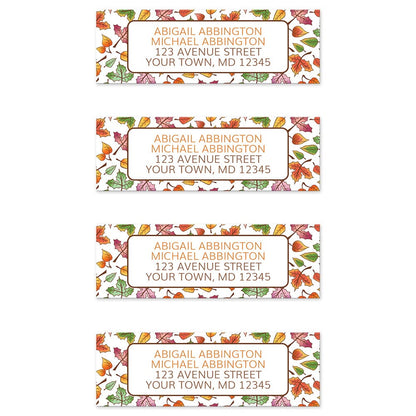Changing Leaves Fall Address Labels (4 labels per sheet) at Artistically Invited.
