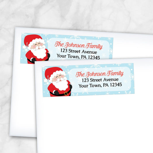 Cheerful Santa Address Labels