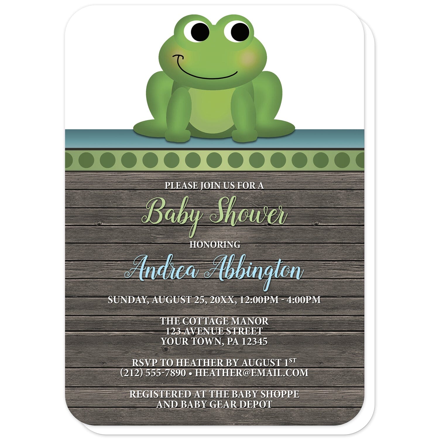 Baby Shower Frog
