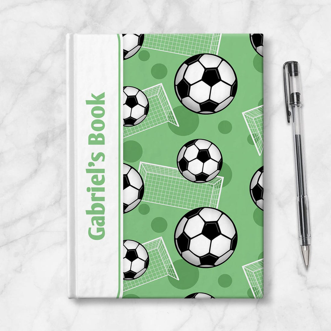 Personalized Green Soccer Journal | Custom Notebook for Soccer Fans ...