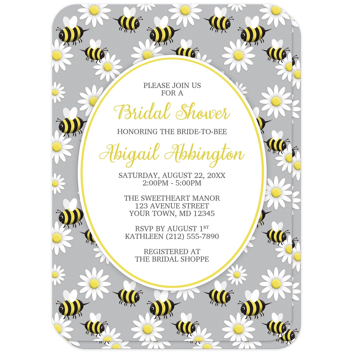 Bee themed best sale baby shower invitations