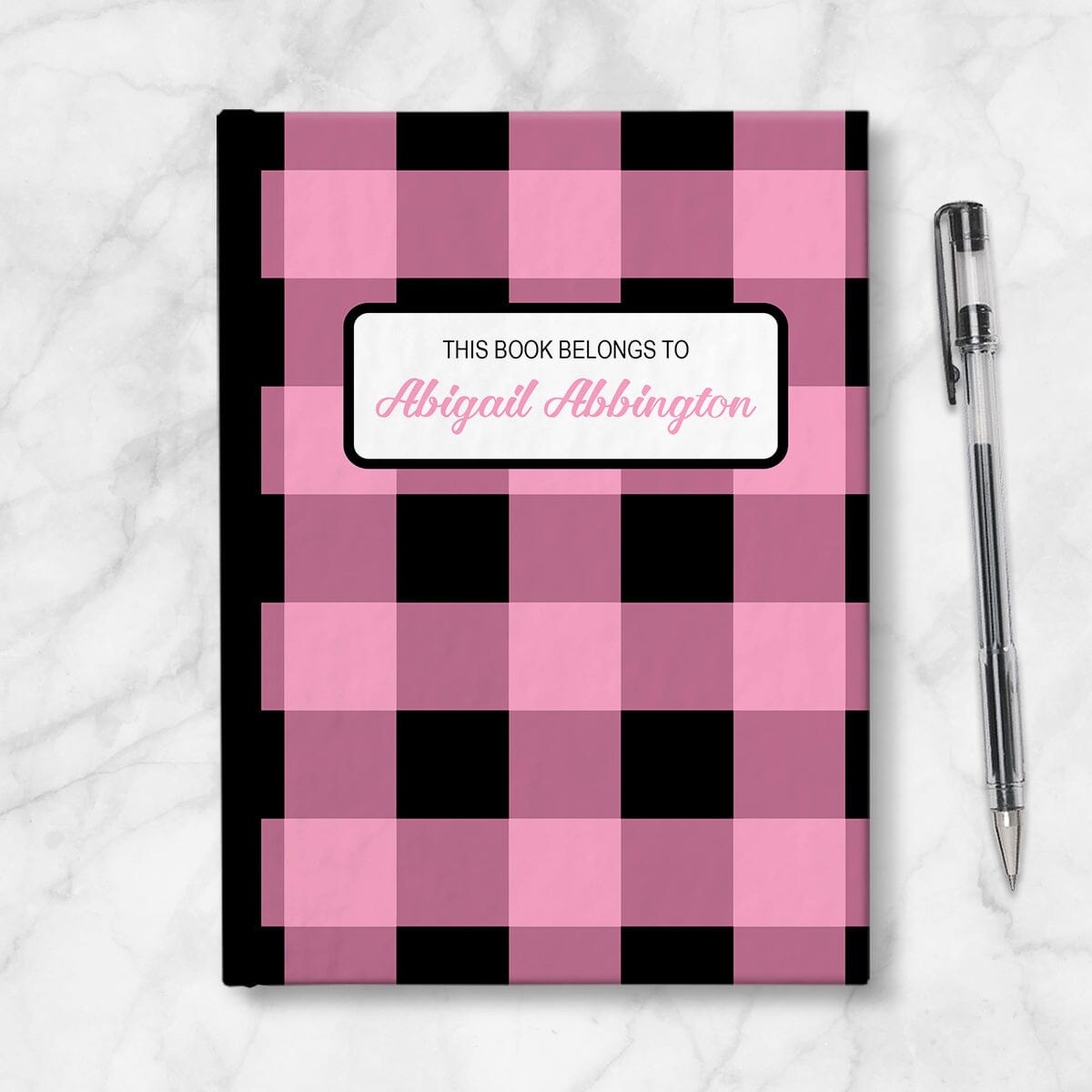 Black n Red NotebookJournal 8 14 x 5 78 BlackRed 70 Sheets