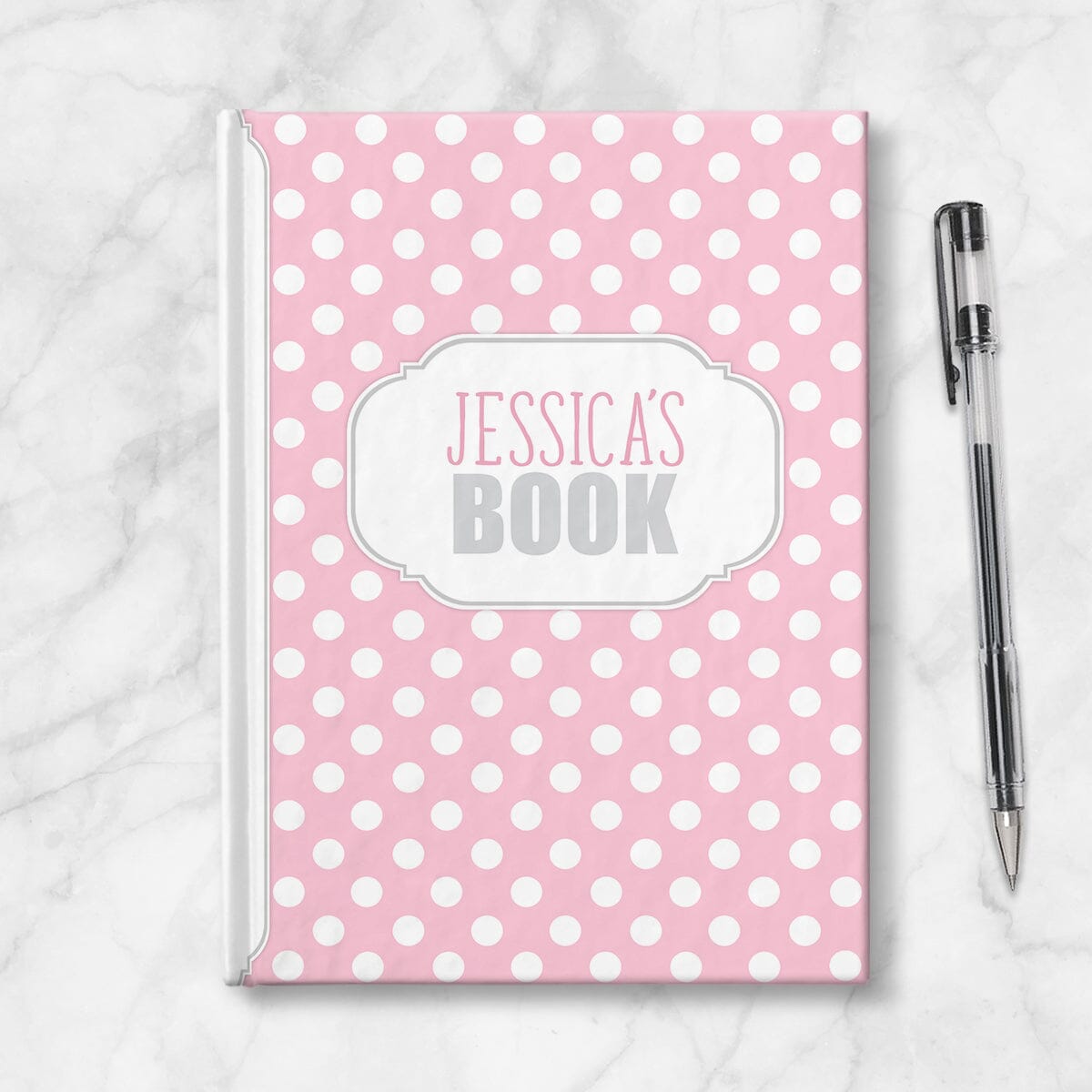 Personalized Elegant Pink Sketchbook Notebook