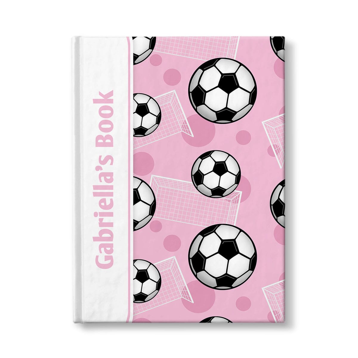 Personalized Pink Soccer Journal at Artistically Invited.