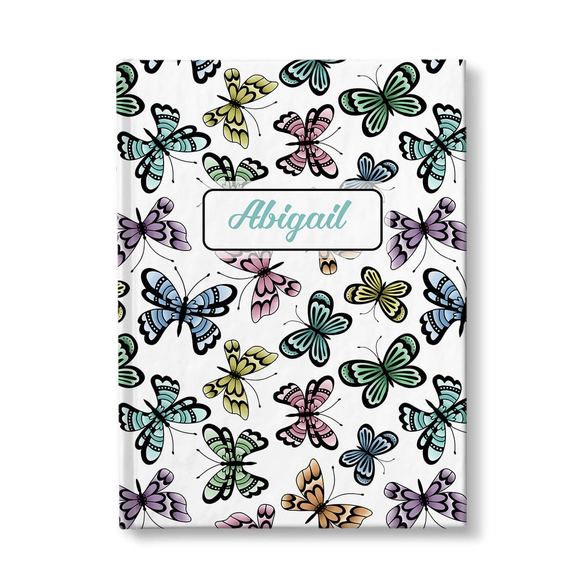 Personalized Pretty Butterflies Pattern Journal at Artistically Invited.