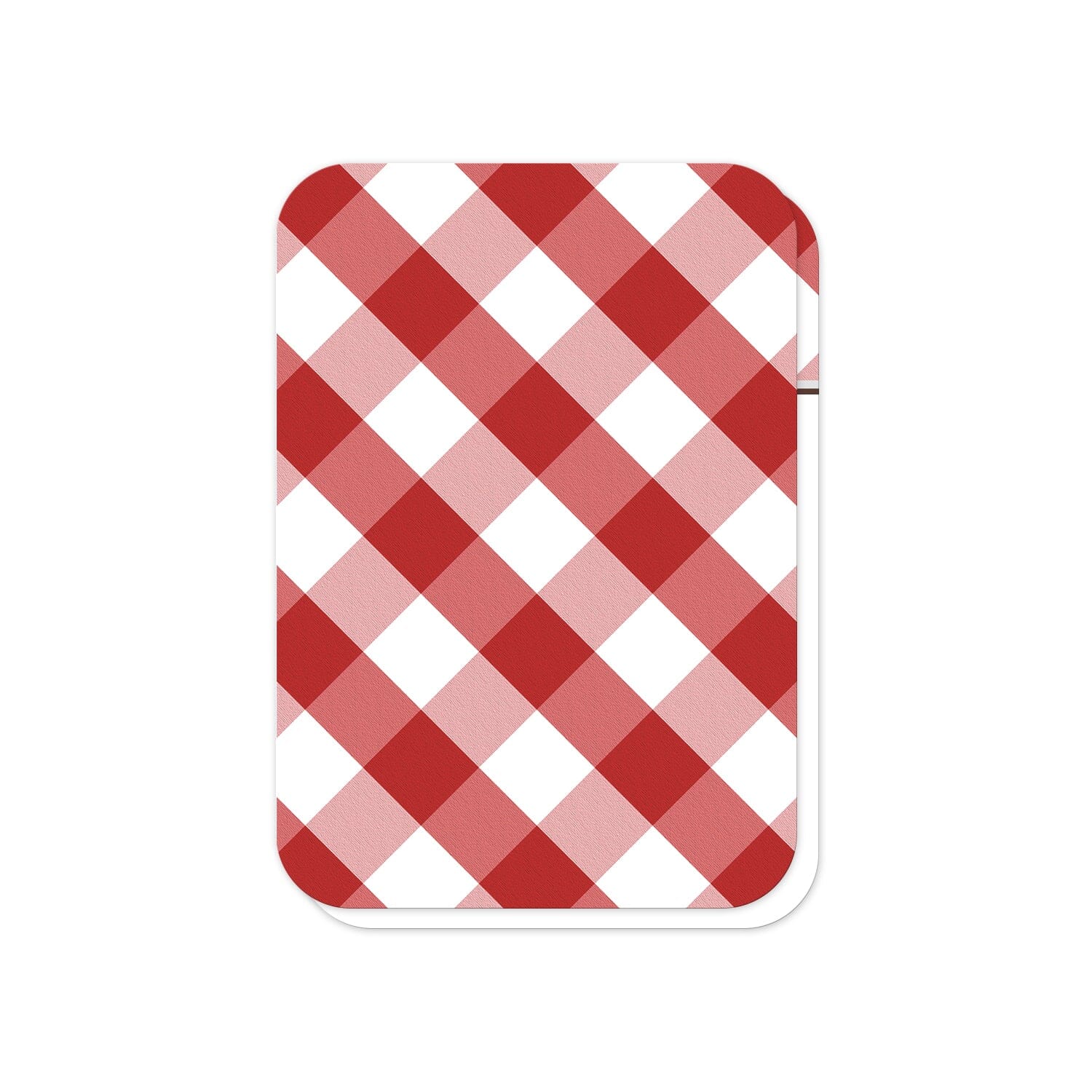 Red Gingham I Do BBQ RSVP Cards (back side with rounded corners) at Artistically Invited.