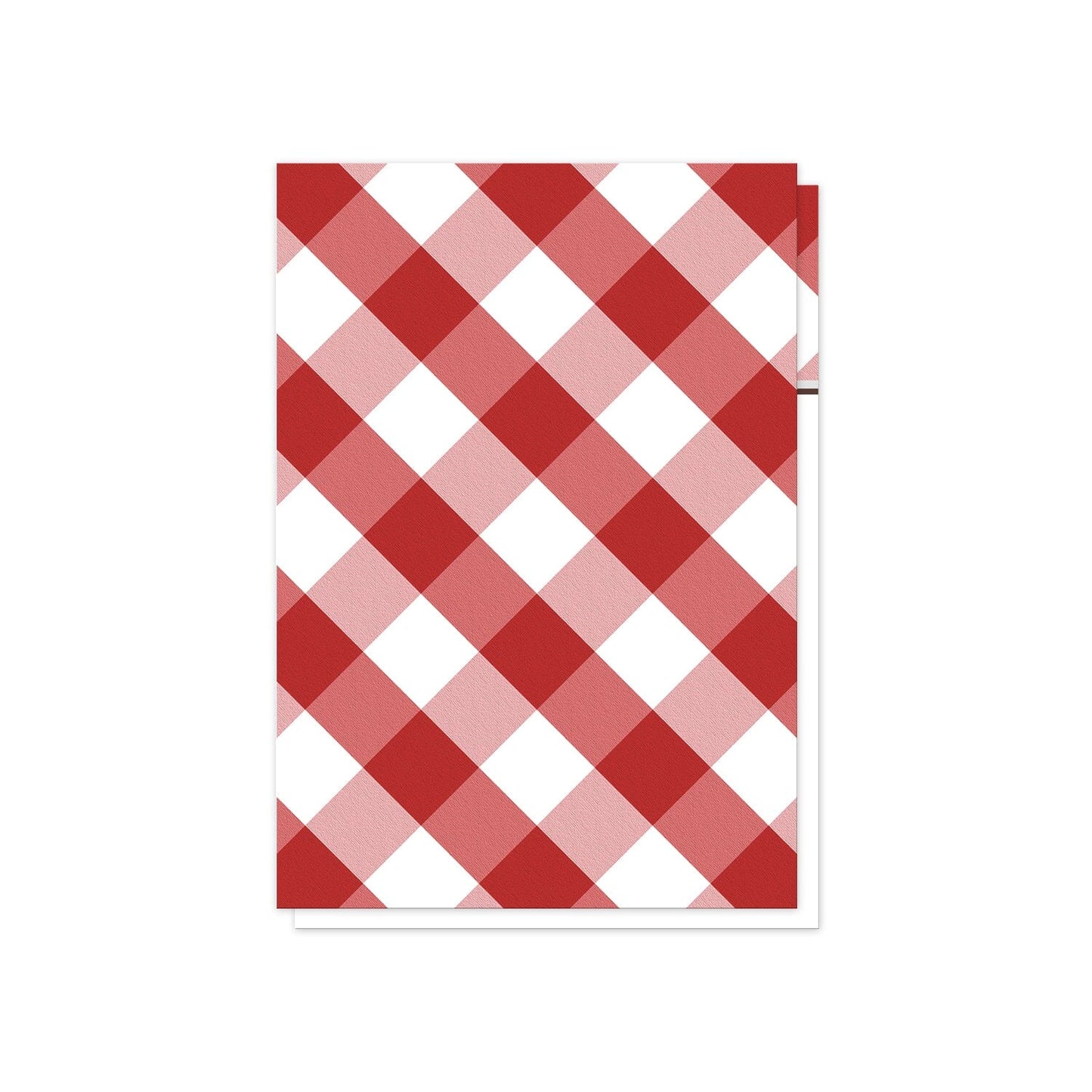 Red Gingham I Do BBQ RSVP Cards (back side) at Artistically Invited.