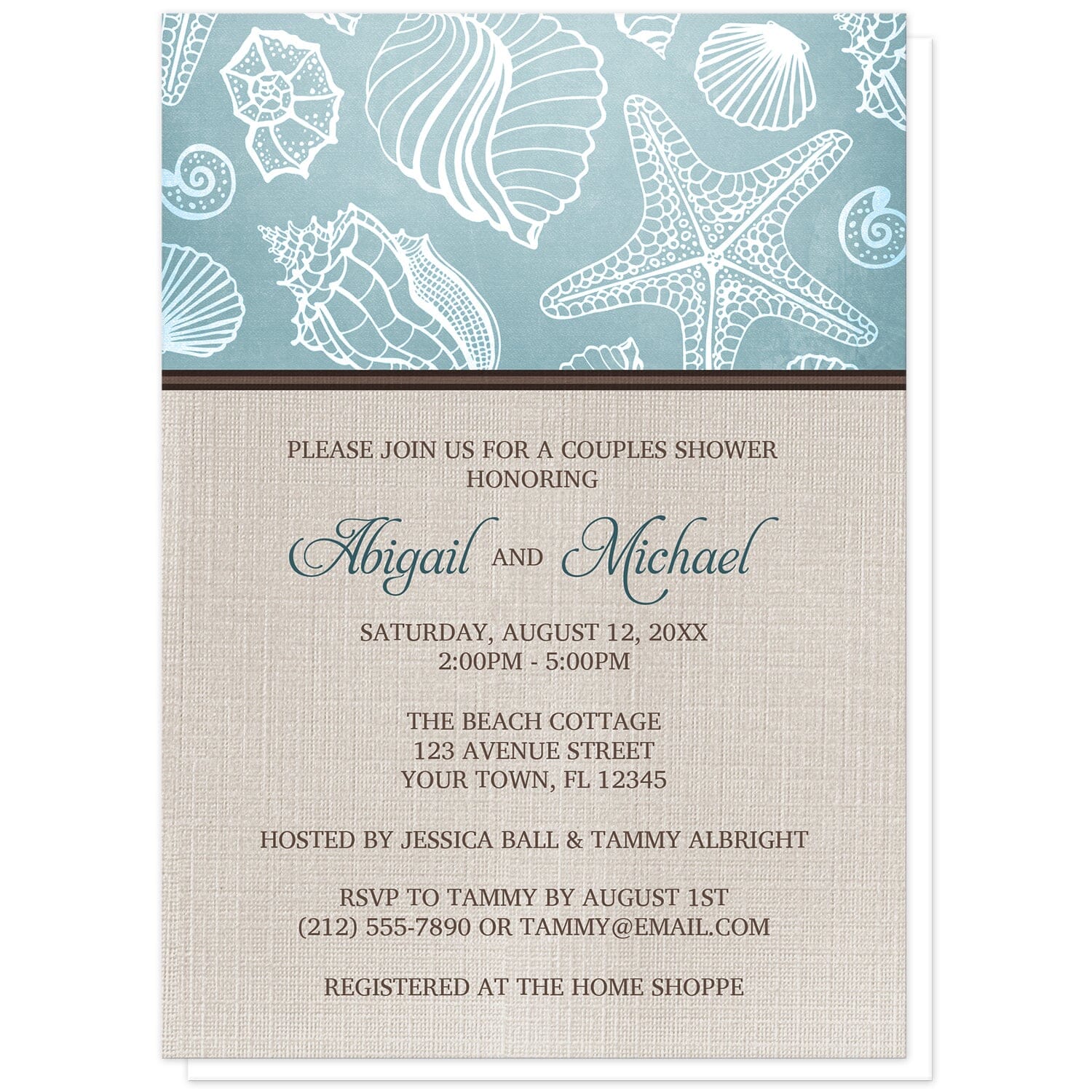 Famous Couples Shower Invites