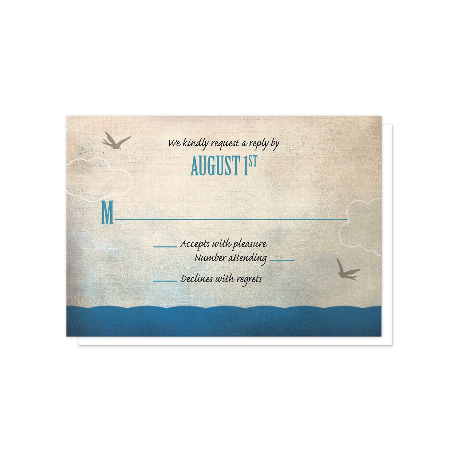 Rustic Sailboat Nautical RSVP Cards at Artistically Invited.