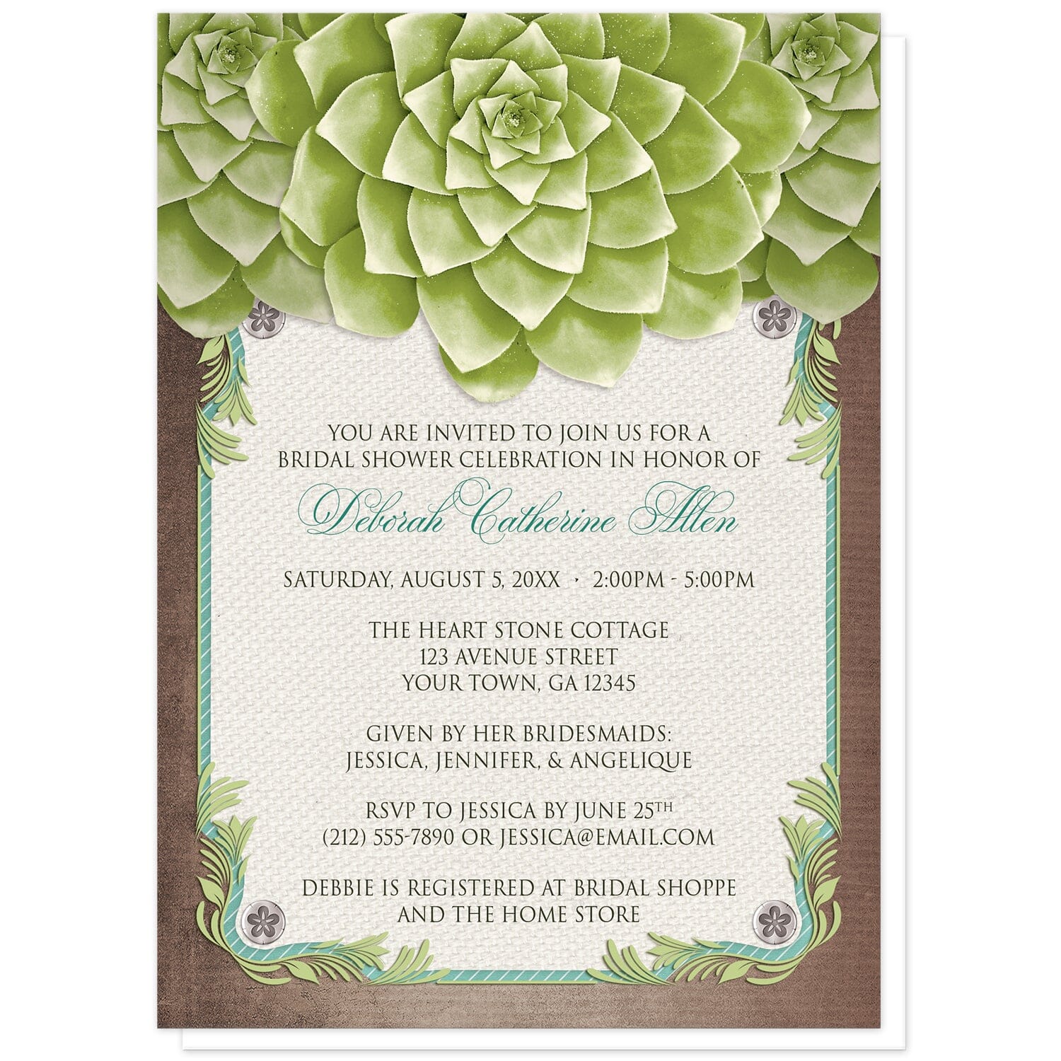 2024 Rustic Succulent Wedding Invitation and Postcard RSVP Set, Echeveria Wedding Invitations, Garden Wedding Invitations, Summer Invitation