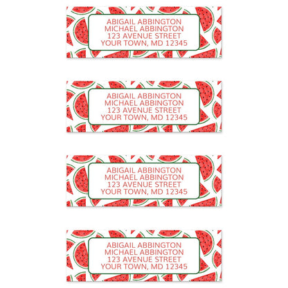 Watermelon Slices Address Labels at Artistically Invited.