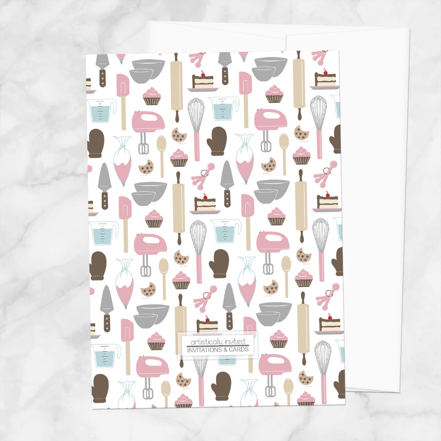 Back of the Whisked Away bridal shower invitations when printed invitations are ordered