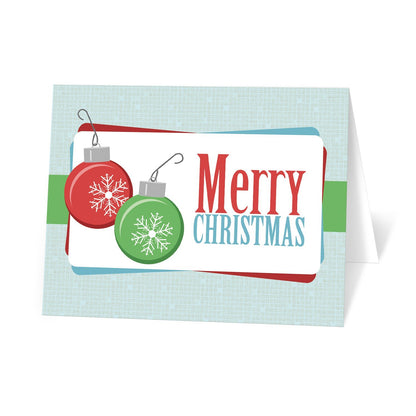Retro Bulbs Merry Christmas Holiday Cards at Artistically Invited