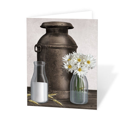 Rustic Country Dairy Farm Note Cards at Artistically Invited.