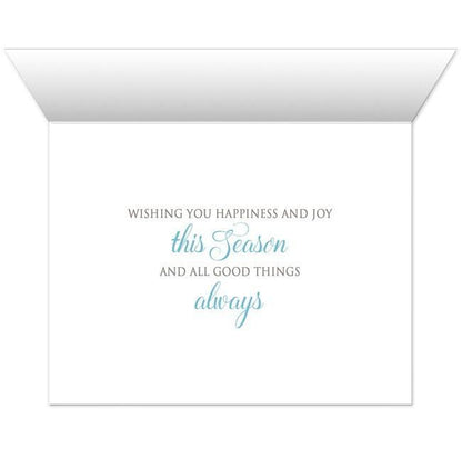 Rustic Winter Wood Blue Snowflake Holiday Cards - Artistically Invited